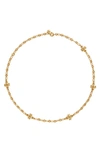 Tory Burch Roxanne Delicate Collar Necklace In Gold