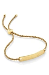 Monica Vinader Gold Plated Vermeil Silver Linear Cord Friendship Bracelet