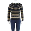 BURBERRY STRIPED KNITTED JUMPER IN OLIVE GREEN