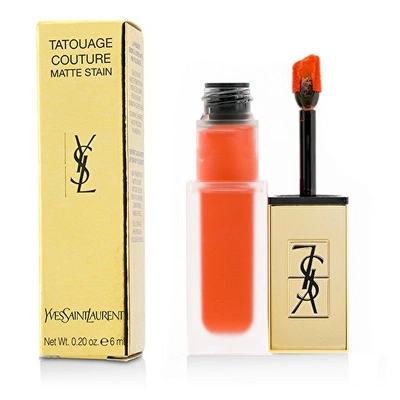 Saint Laurent Ysl / Tatouage Crazy Tangerine Lipstick Liquid 0.20 oz (6 Ml) In Green