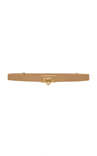 Bottega Veneta Leather Belt In Neutral