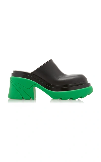 Bottega Veneta 90毫米“flash”皮革穆勒鞋 In Green