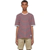 THOM BROWNE MULTICOLOR BAR STRIPE RINGER T-SHIRT