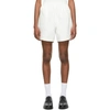 THOM BROWNE OFF-WHITE TWILL RUGBY SHORTS