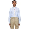 THOM BROWNE BLUE SURFER ICON CLASSIC-FIT SHIRT