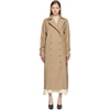 Totême Pisa Double-breasted Cotton-blend Trench Coat In Khaki