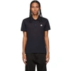 MONCLER NAVY KNIT POLO