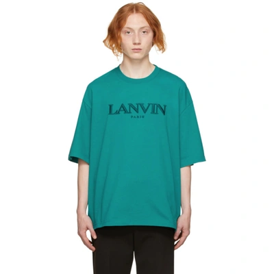 Lanvin 刺绣短袖t恤 In Green