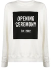 Opening Ceremony Sweatshirt With Logo In White