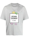 Opening Ceremony Lightbulb Box Logo T-shirt In Grey