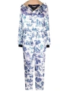 Philipp Plein Graphic-print Ski Jumpsuit In White