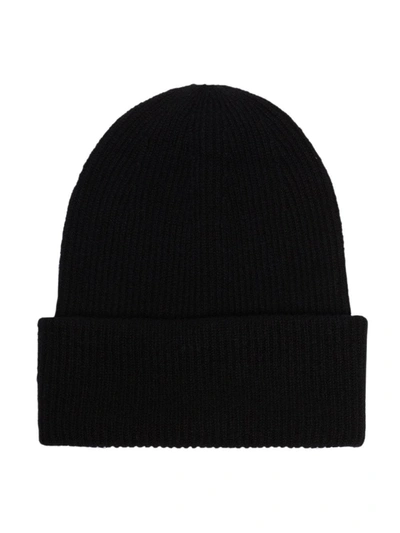 Lisa Yang Black Stockholm Cashmere Beanie Hat