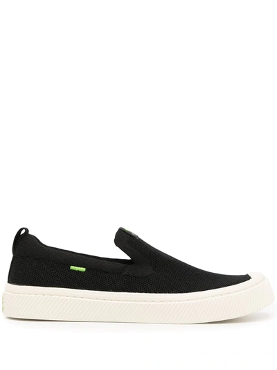 Cariuma Ibi Slip-on Bamboo And Recycled Pet Trainers In Black