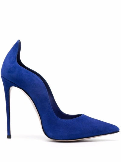 Le Silla Ivy Scalloped Pumps In Blue