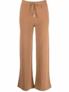 ELEVENTY KNITTED WIDE-LEG TROUSERS