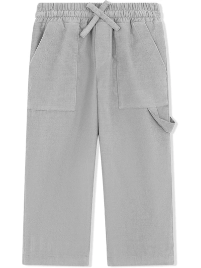 Dolce & Gabbana Kids' Multi-pocket Straight Trousers In Grey