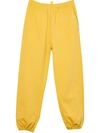 Marc Jacobs Jogging Pants With Embroidered Logo In Yellow
