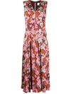 PAUL SMITH FLORAL PRINT FLARED DRESS