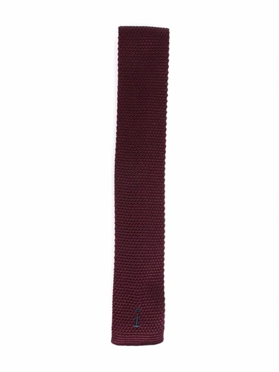 Bonpoint Kids' Skinny Knit Tie In Red