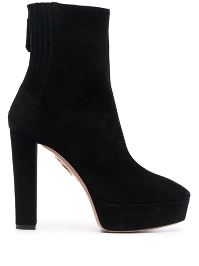 Aquazzura Sue High-heel Boots In Black