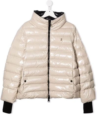 Herno Kids' Padded Rain Jacket In Neutrals