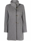 Fay Virginia Hook-fastened Coat In Grey