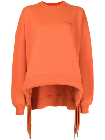Ambush Logo-embroidered Sweatshirt In Orange