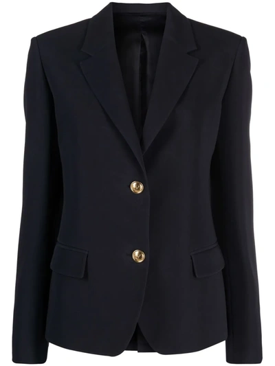Valentino Notched-lapel Single-breasted Blazer In Blue