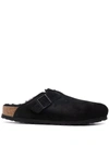Birkenstock Boston Shearling-lined Clogs In Black