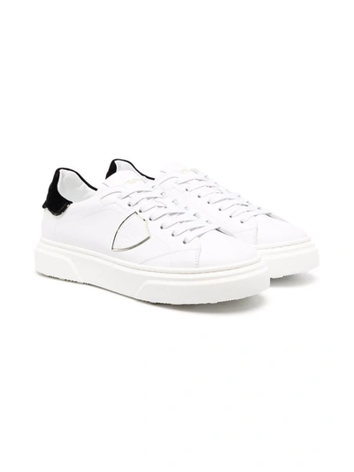 Philippe Model Teen Paris Leather Low-top Trainers In White