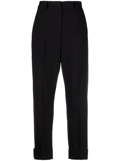 Dolce & Gabbana Side-stripe Tailored Trousers In Black