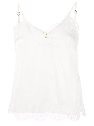 Blugirl Logo Plaque Camisole Top In Neutrals