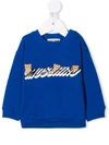 MOSCHINO LOGO-PRINT COTTON SWEATSHIRT