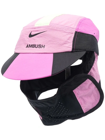 Ambush X Nike Logo-print Panelled Cap In Purple