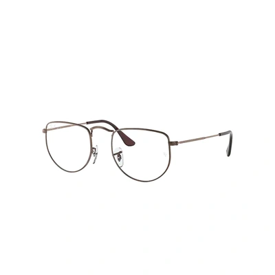 Ray Ban Elon Optics Eyeglasses Antique Copper Frame Clear Lenses 50-20