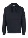 STONE ISLAND LOGO PATCH HOODIE,16928759