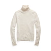 Ralph Lauren Slim Fit Cashmere Turtleneck Sweater In Chic Cream