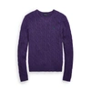 Ralph Lauren Cable-knit Cashmere Sweater In Valley Purple Heather