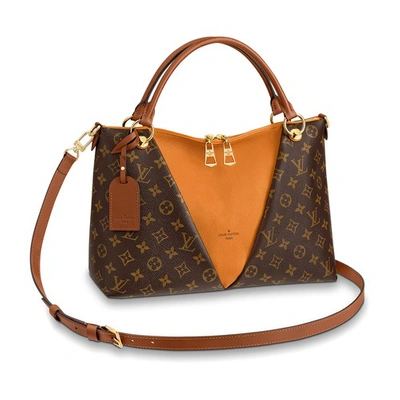 Louis Vuitton V Tote Mm In Safr Cara