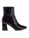 Tory Burch Gigi Ankle Boot In Black Patent Leather