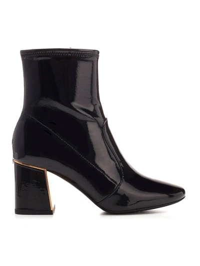 Tory Burch Gigi Ankle Boot In Black Patent Leather In Black