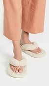 Mm6 Maison Margiela Padded Faux Leather Thong Sandals