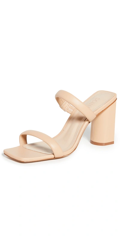 Schutz Ully Sandals In Light Honey