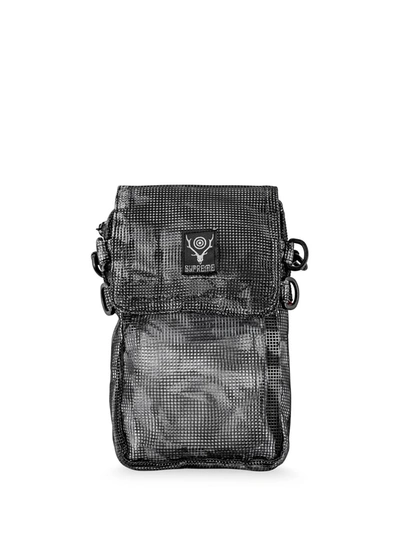 Supreme South2 West8 Heavy Mesh Game B Bag In Schwarz