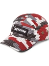 SUPREME MILITARY LOGO-PRINT CAMP CAP