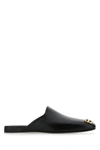 BALENCIAGA BLACK LEATHER SLIPPERS  BLACK BALENCIAGA UOMO 39