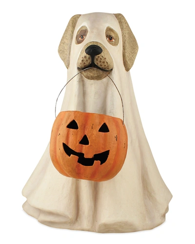 Bethany Lowe Ghost Dog Paper Mache Halloween Decoration