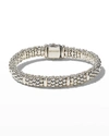 LAGOS 9MM SILVER STATION CAVIAR BRACELET,PROD244870004