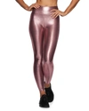 Heroine Sport Marvel Metallic High Waist Leggings In Rose Gold