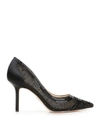 Badgley Mischka Bailey Beaded Cocktail Pumps In Black